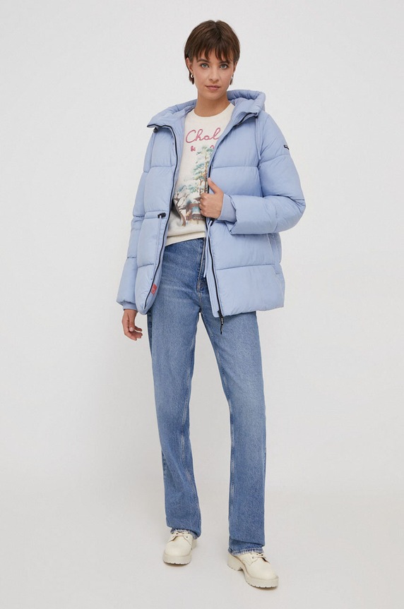 Pepe Jeans kurtka Misty PL402267.563 niebieski AW23