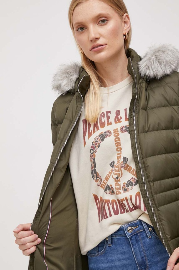 Péřová bunda Tommy Hilfiger WW0WW39746