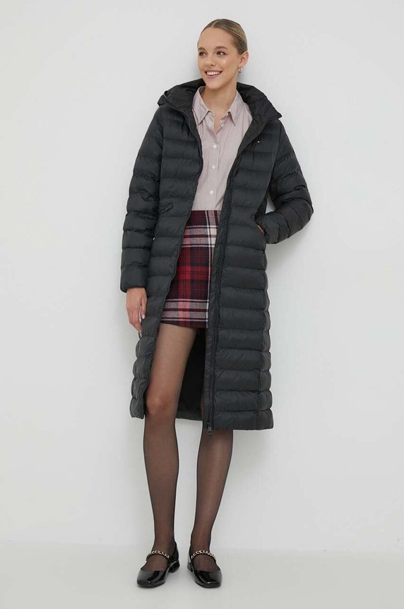 Яке Tommy Hilfiger лека изолация черен WW0WW39863