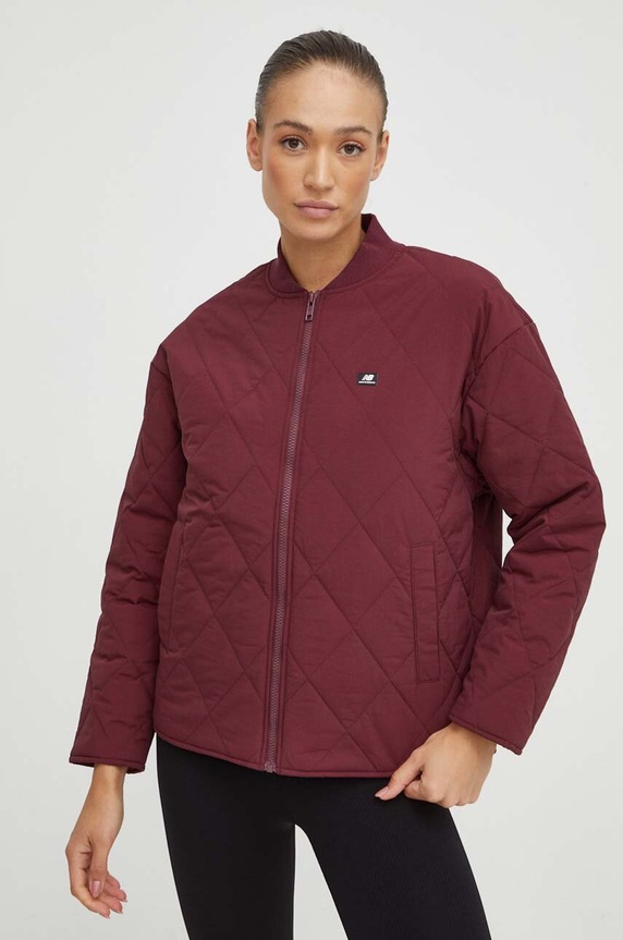 New Balance kurtka WJ33504NBY bordowy AW23