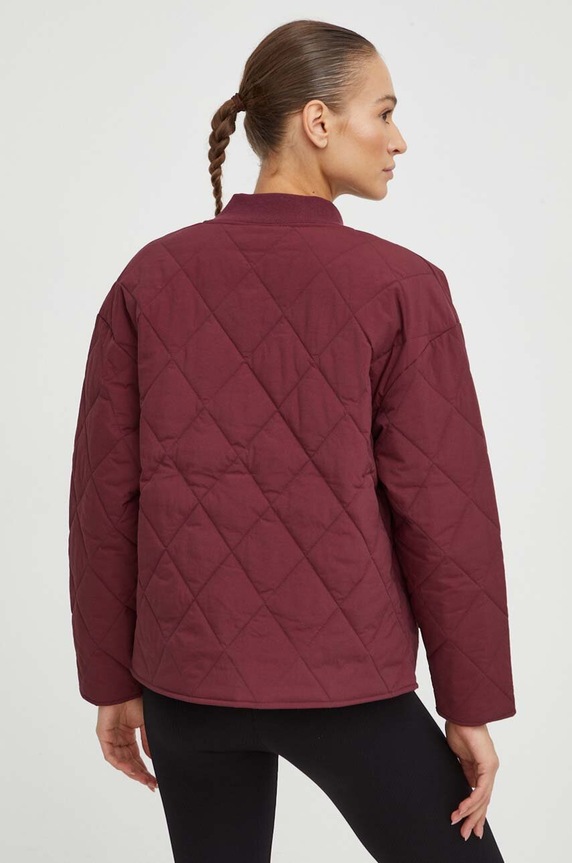 Odzież New Balance kurtka WJ33504NBY bordowy