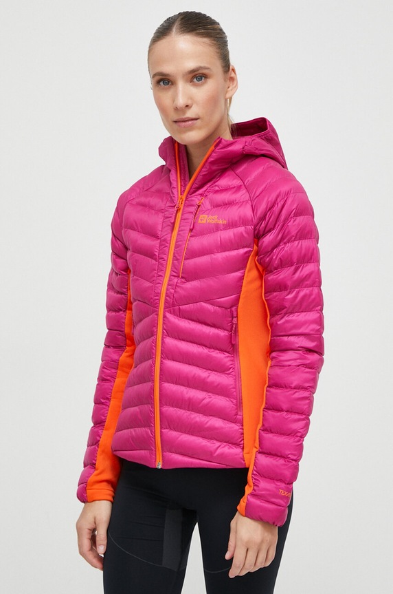 Спортно яке Jack Wolfskin Routeburn Pro лека изолация розов 1207192