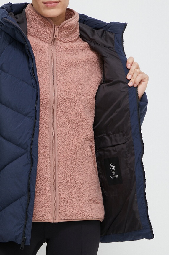 Jack Wolfskin kurtka puchowa 1207611 granatowy