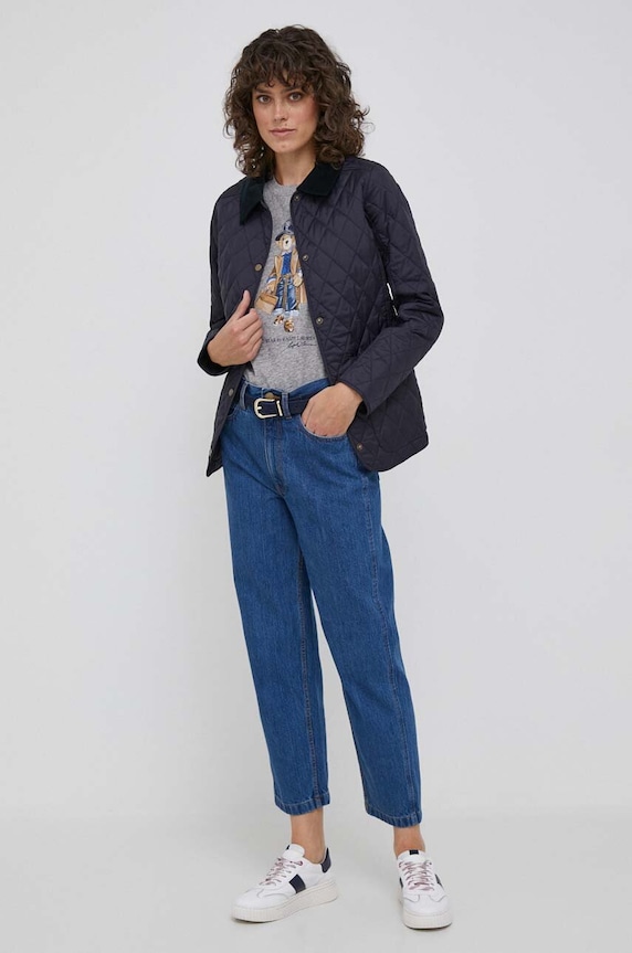 Bunda Barbour LQU0475 námořnická modř AA00