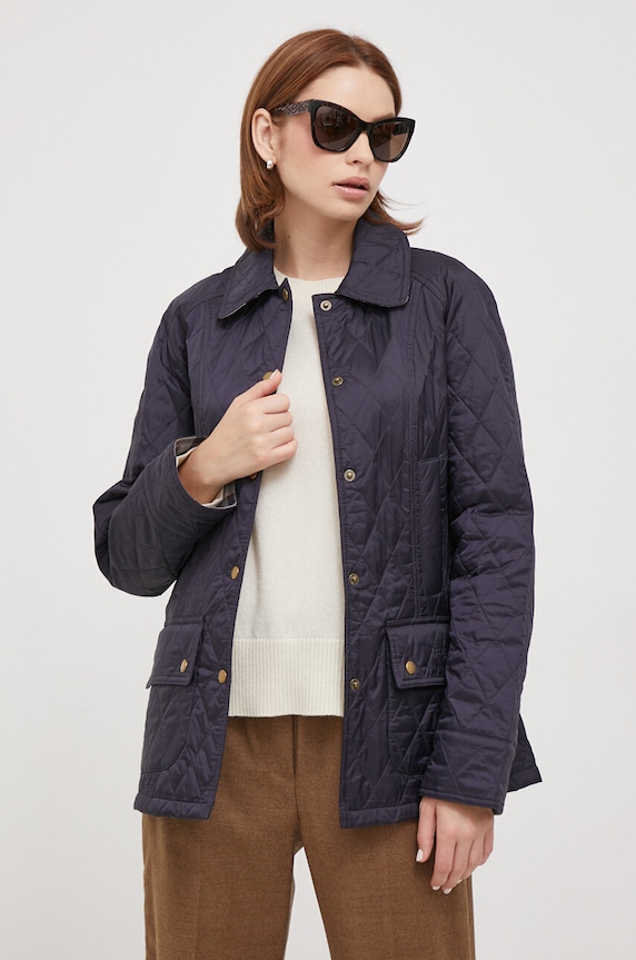 Bunda Barbour Beadnell Quilt přechodné námořnická modř LQU0519