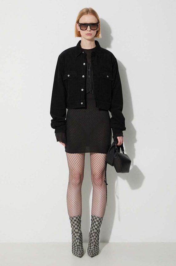 Rick Owens kurtka DS02C5702.MC czarny AW23