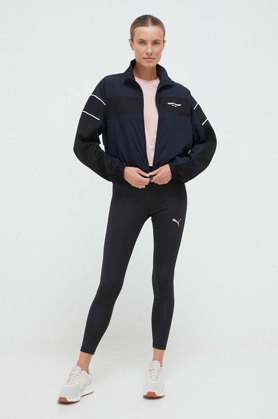 Bunda Tommy Hilfiger S10S101825 tmavomodrá AW23