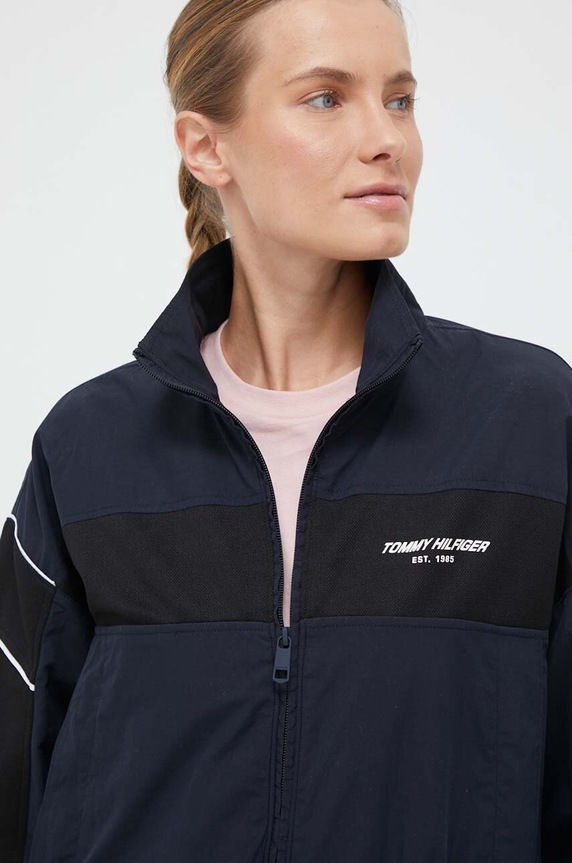 Bunda Tommy Hilfiger tmavomodrá S10S101825