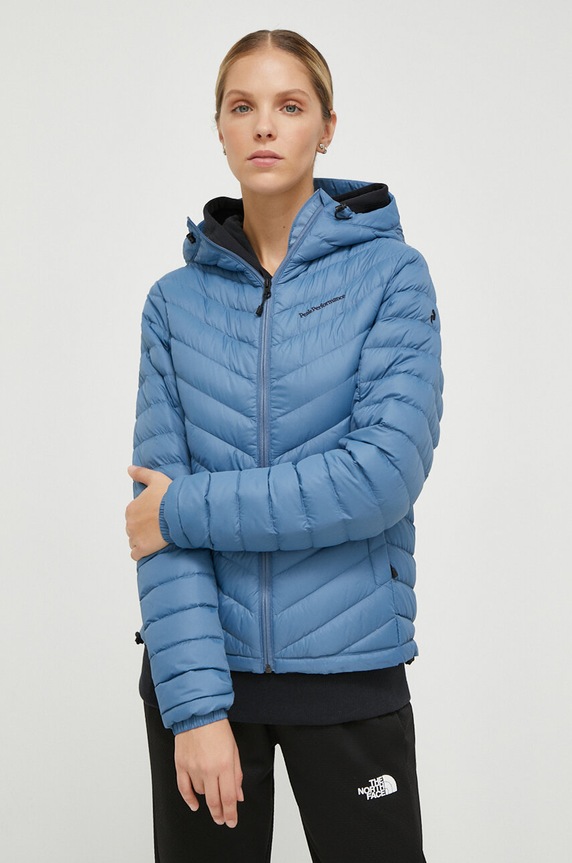Peak Performance kurtka sportowa puchowa pozostałe niebieski G79633