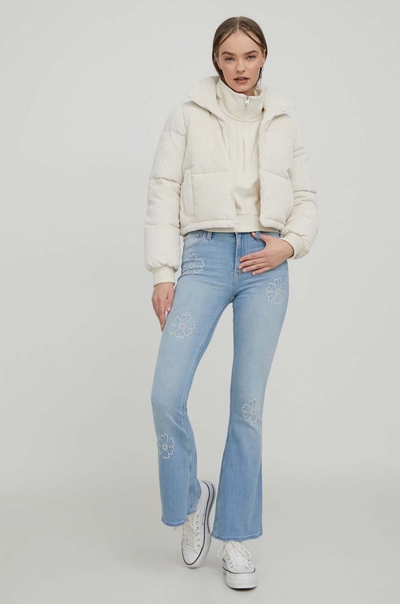 Hollister Co. kurtka KI344.3613.178 beżowy AW23