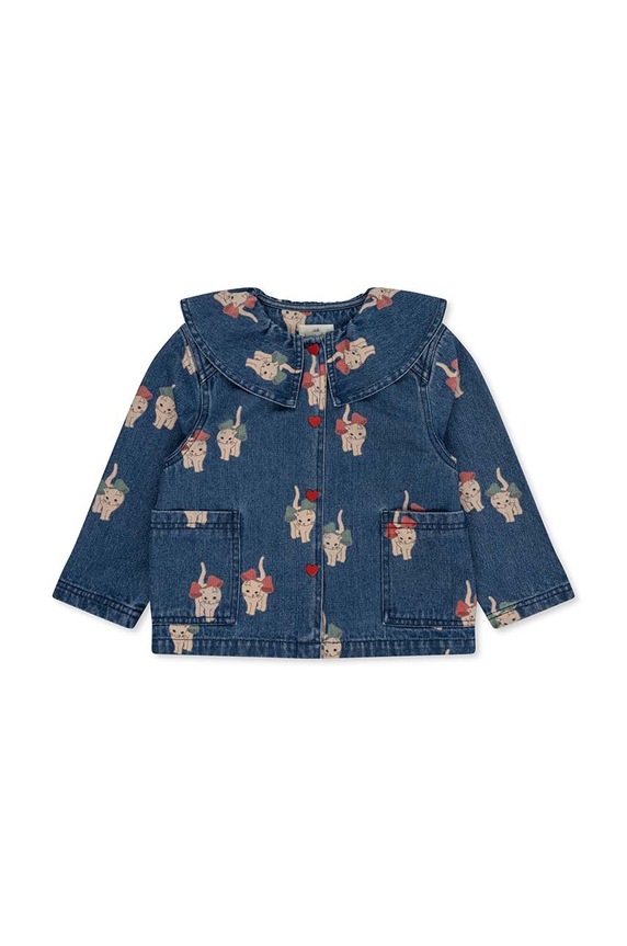 Konges Sløjd geacă din denim pentru copii KS6028 albastru AW23