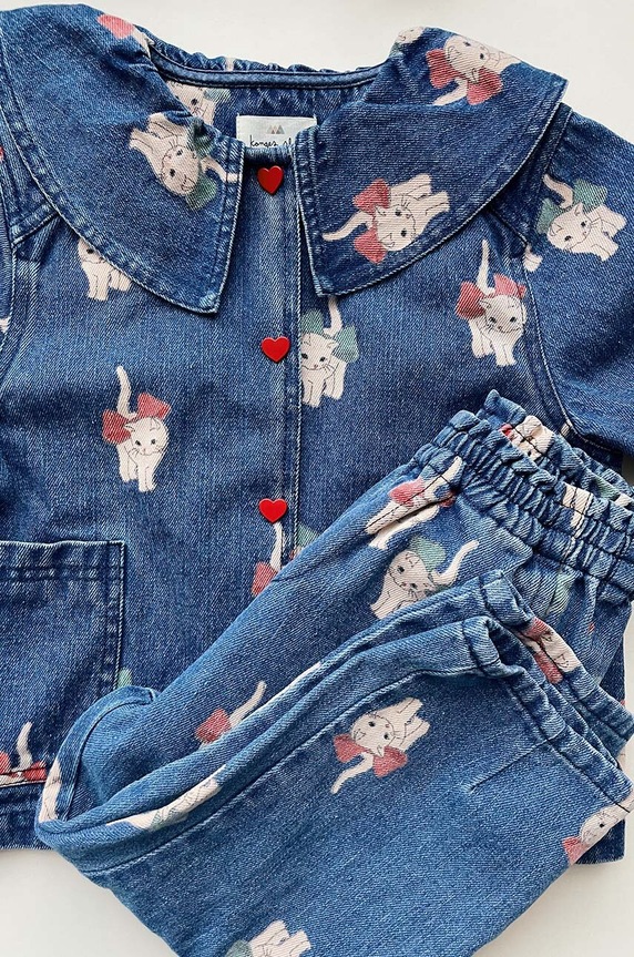 Konges Sløjd geacă din denim pentru copii KS6028