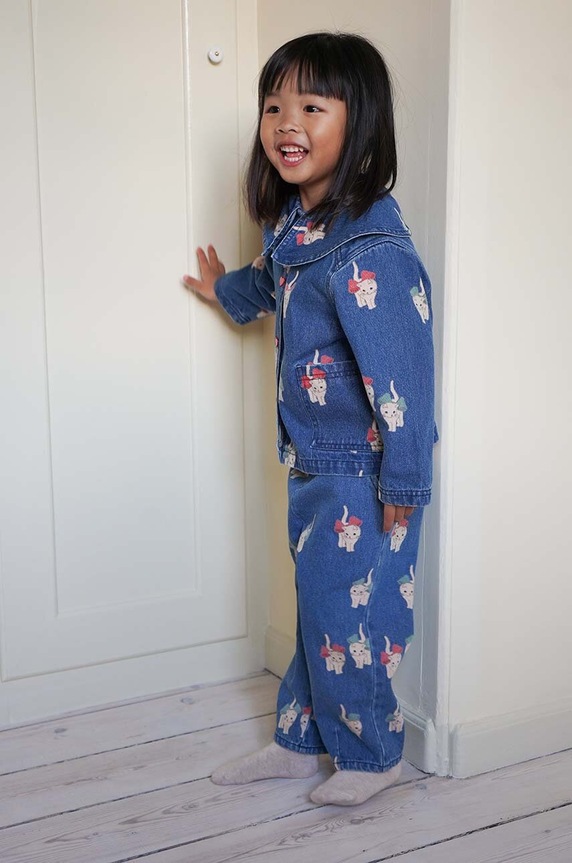 Konges Sløjd geacă din denim pentru copii KS6028