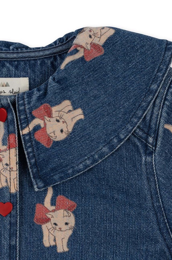 Konges Sløjd geacă din denim pentru copii albastru KS6028
