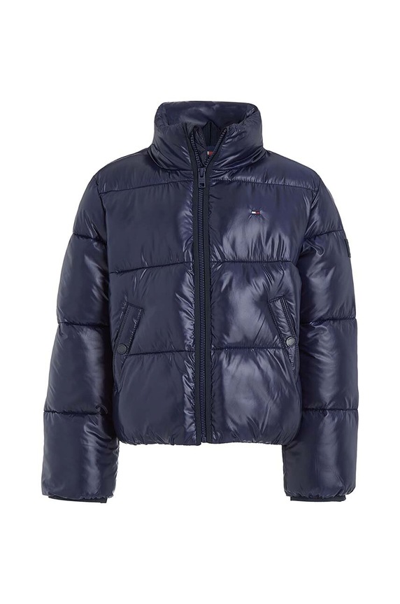 Detská bunda Tommy Hilfiger KG0KG07392.128.176.9BYX tmavomodrá AW23