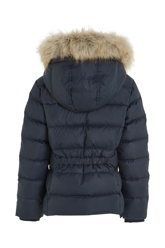 DÍVKA Dětská péřová bunda Tommy Hilfiger KG0KG07399.74.122.9BYX námořnická modř