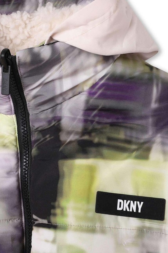 Αναστρέψιμο παιδικό μπουφάν DKNY πράσινο D36686.162.174
