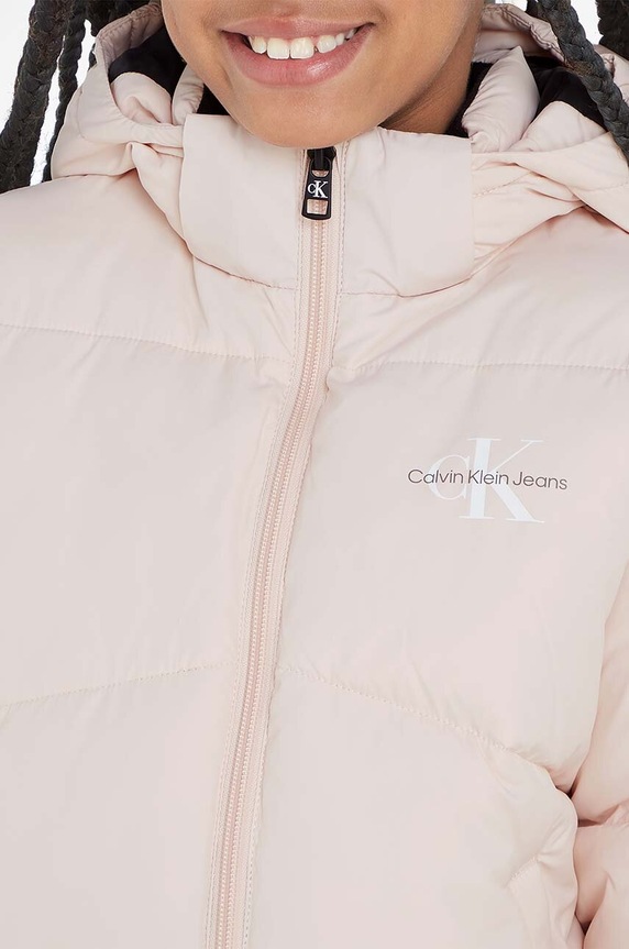 Calvin Klein Jeans kurtka dziecięca IG0IG02056.9BYX różowy