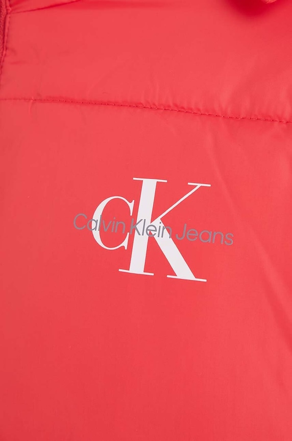 Detská bunda Calvin Klein Jeans červená IG0IG02056.9BYX