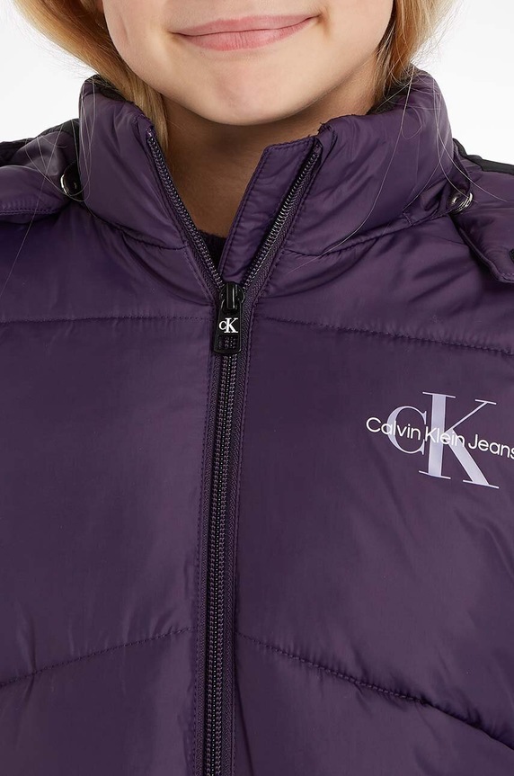 Dječja jakna Calvin Klein Jeans IG0IG02056.9BYX ljubičasta