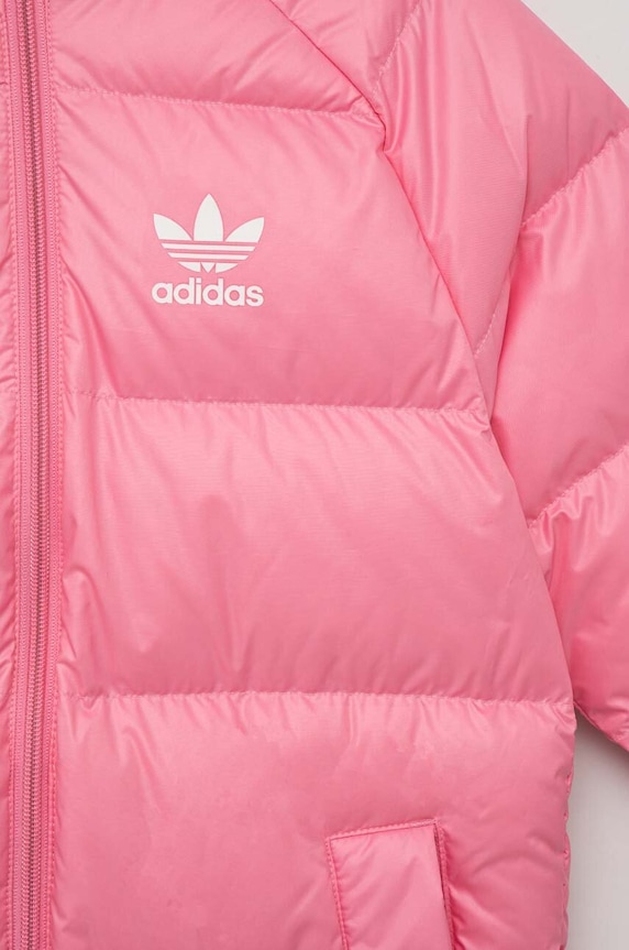 Fete adidas Originals geaca de puf pentru copii HK0389 roz