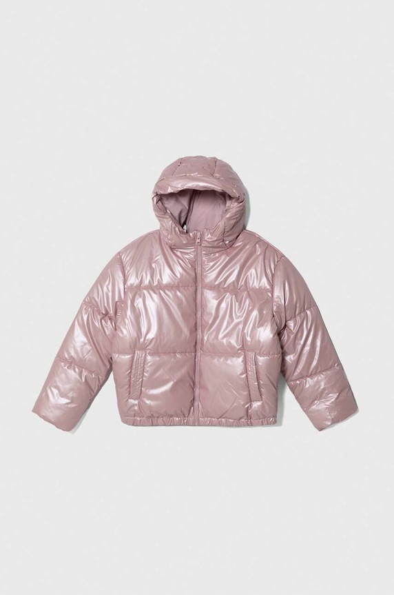Детско яке United Colors of Benetton уголемена розов 22Z0CN02Q.G.SEASONAL
