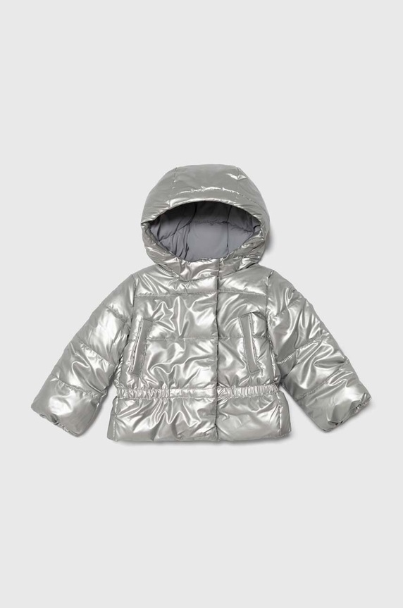 Детско яке United Colors of Benetton с изолация сребърен 22Z0GN01Q.P.SEASONAL