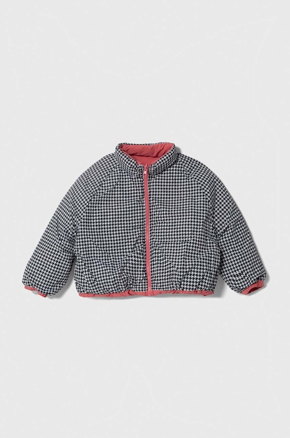 United Colors of Benetton kurtka dwustronna dziecięca 2TPXCN02S.G.SEASONAL różowy AW23