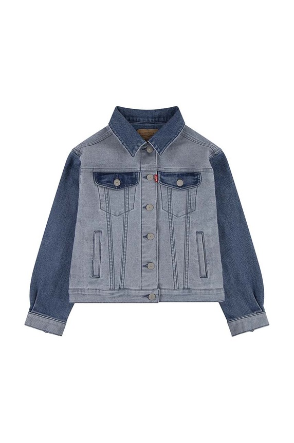 Levi's kurtka jeansowa dziecięca 4EJ267 niebieski AW23