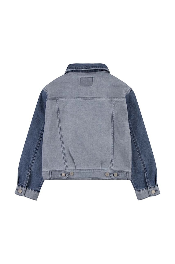 Dziewczynka Levi's kurtka jeansowa dziecięca 4EJ267 niebieski