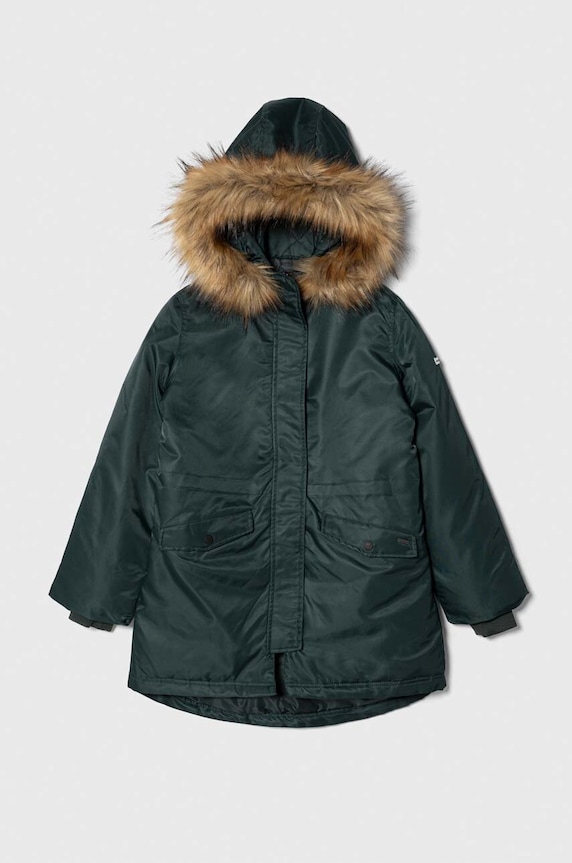 Pepe Jeans gyerek dzseki Outerw Heavy szigetelt zöld PG401086
