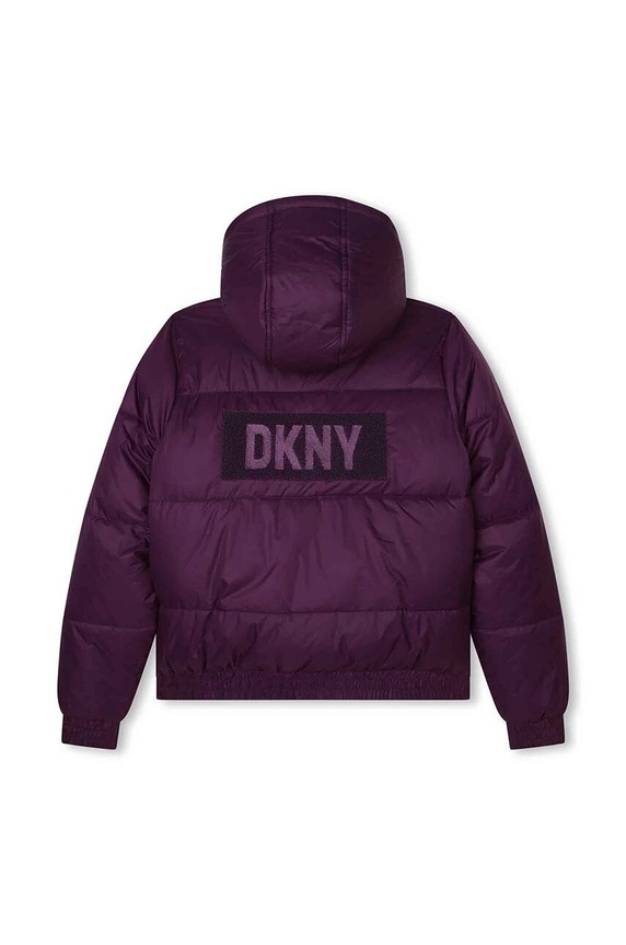 Dkny kurtka dwustronna dziecięca D56000.114.150 fioletowy AW23