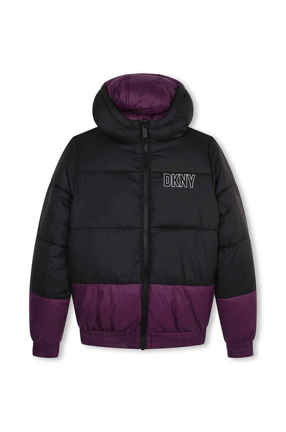 Chłopiec Dkny kurtka dwustronna dziecięca D56000.114.150 fioletowy