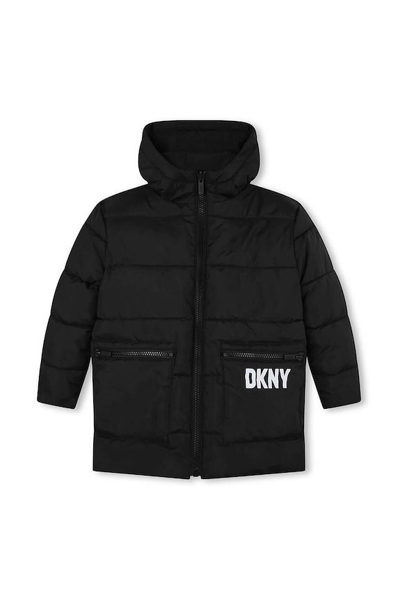 Obojstranná bunda Dkny zateplené čierna D56004.114.150