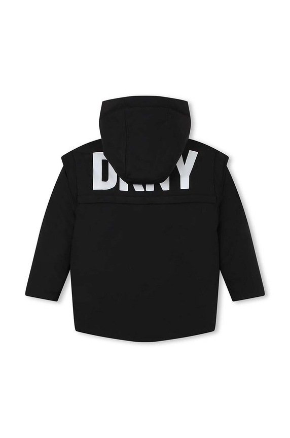 Obojstranná bunda Dkny čierna D56004.114.150