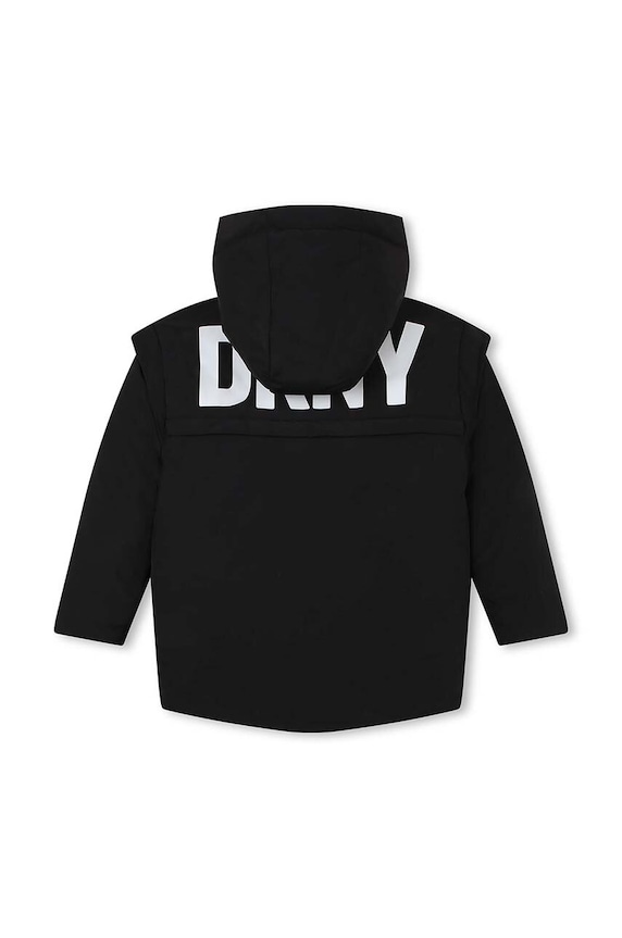 Obojstranná bunda Dkny čierna D56004.114.150