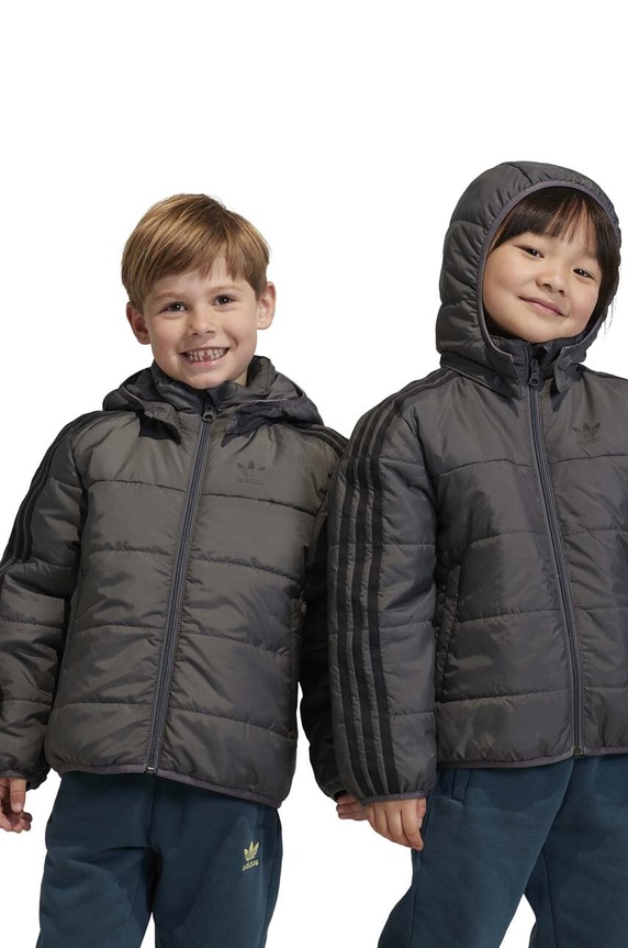 adidas Originals gyerek dzseki enyhén szigetelt szürke IJ7562