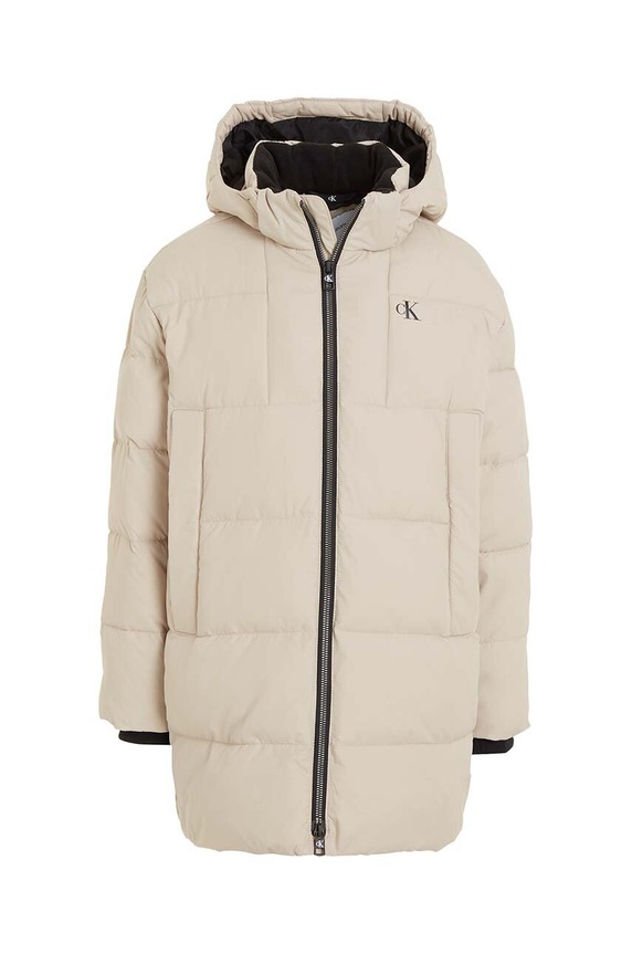 Detská bunda Calvin Klein Jeans IB0IB01277.9BYX béžová AW23