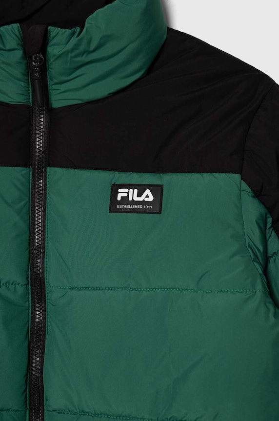 Băieți Fila geaca copii THALWENDEN blocked puff jacket FAT0367 verde