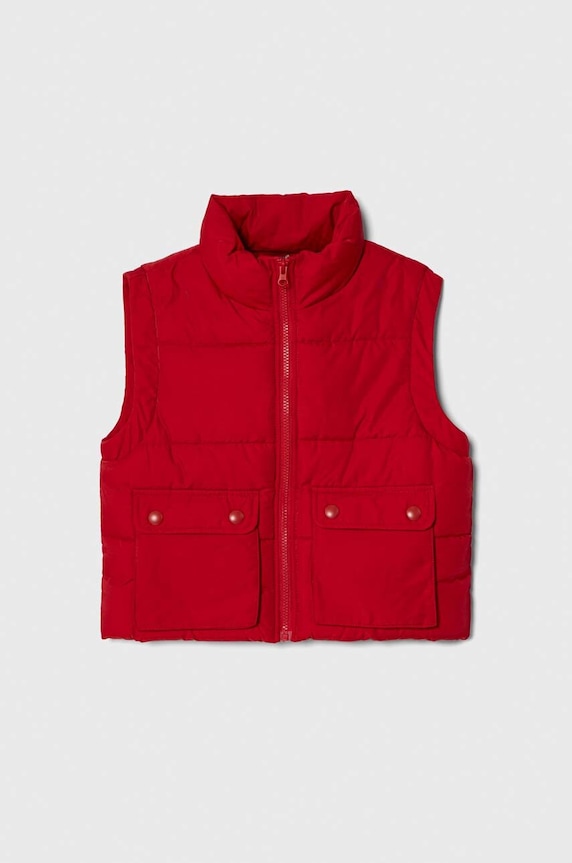 United Colors of Benetton bezrękawnik dziecięcy bez kaptura czerwony 2987CJ00G.G.SEASONAL
