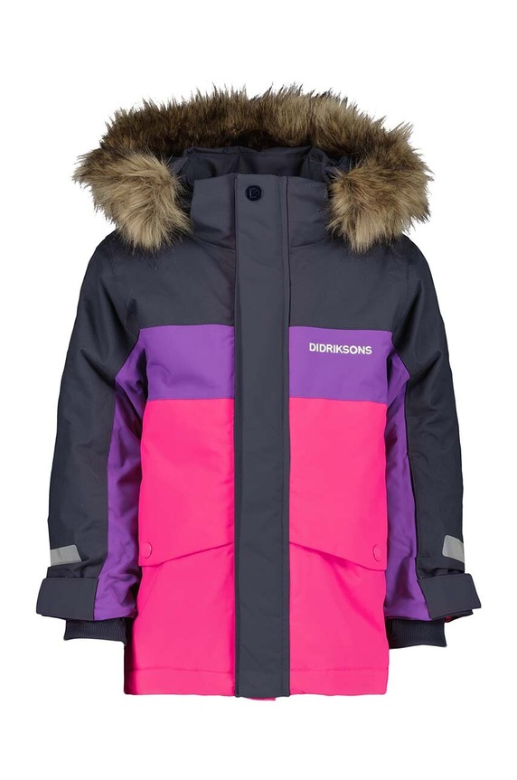 Παιδικό χειμωνιάτικο μπουφάν Didriksons BJÄRVEN KIDS PARKA 504898 ροζ AW23
