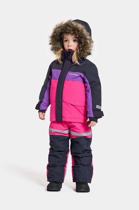Παιδικό χειμωνιάτικο μπουφάν Didriksons BJÄRVEN KIDS PARKA 504898 ροζ