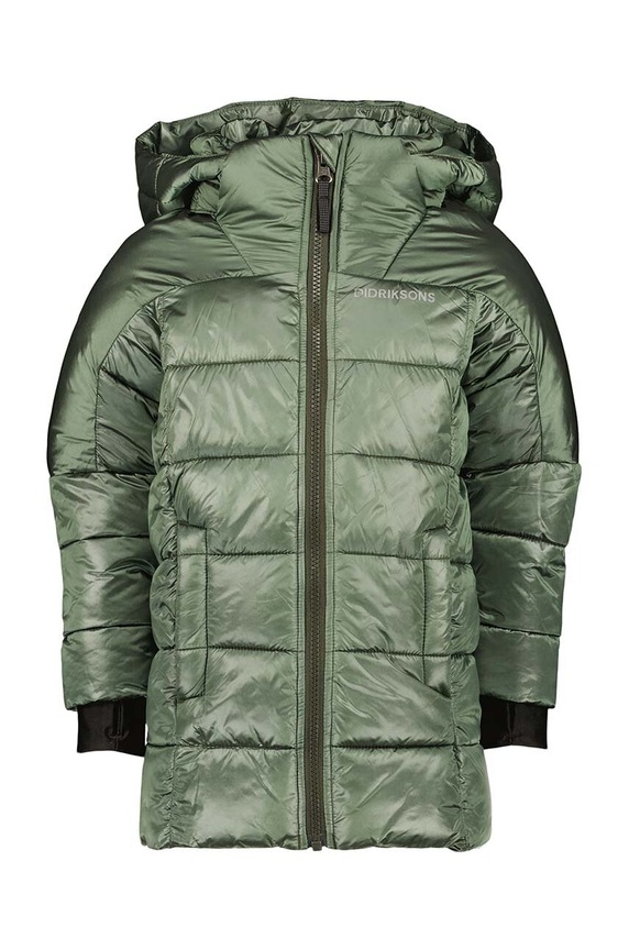 Didriksons kurtka dziecięca TAJGAN KD PUFF PARKA 504902 zielony AW23