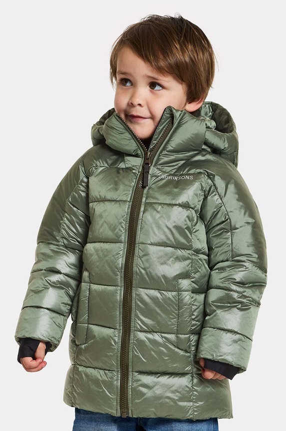 Didriksons kurtka dziecięca TAJGAN KD PUFF PARKA zielony 504902