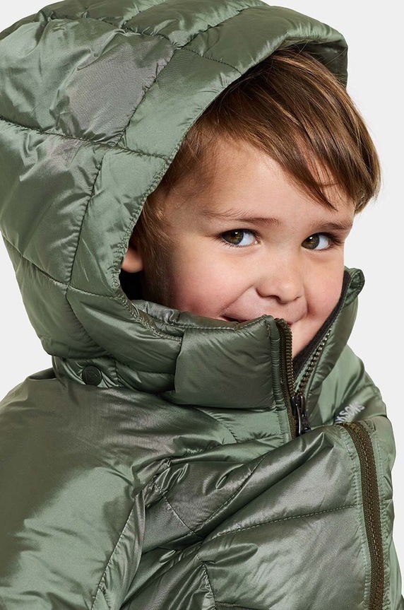 Didriksons kurtka dziecięca TAJGAN KD PUFF PARKA 504902 zielony