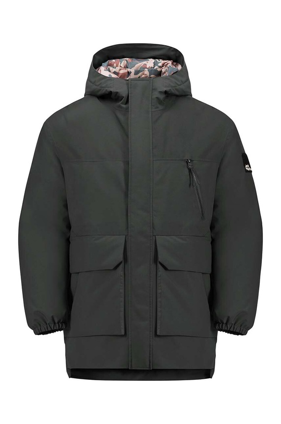 Jack Wolfskin gyerek dzseki TEEN 2L INS enyhén szigetelt fekete 1610151