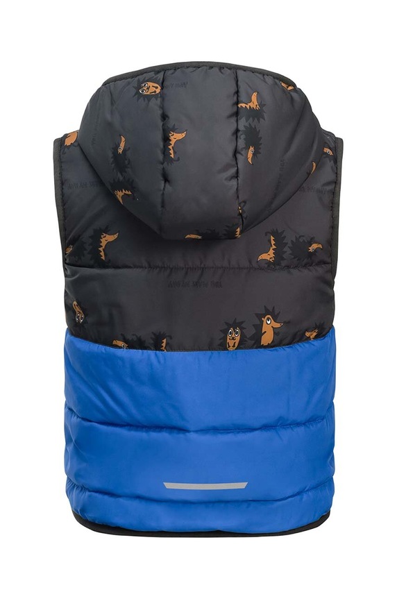 Chłopiec Jack Wolfskin bezrękawnik dziecięcy GLEEL INS 1610401 niebieski