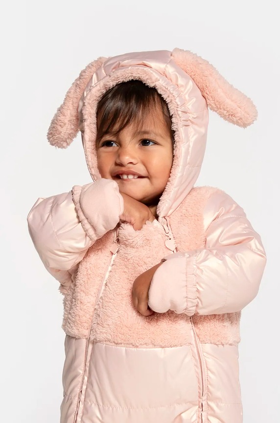 Coccodrillo kombinezon niemowlęcy ZC3156202OGN OUTERWEAR GIRL NEWBORN pozostałe różowy ZC3156202OGN