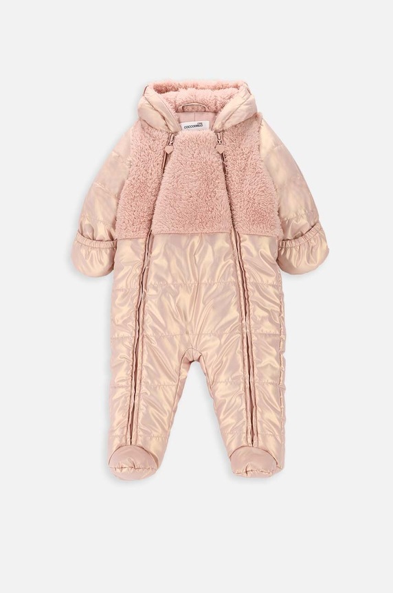 Coccodrillo kombinezon niemowlęcy ZC3156202OGN OUTERWEAR GIRL NEWBORN ZC3156202OGN różowy AW23
