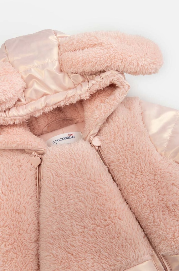 Coccodrillo kombinezon niemowlęcy ZC3156202OGN OUTERWEAR GIRL NEWBORN różowy ZC3156202OGN